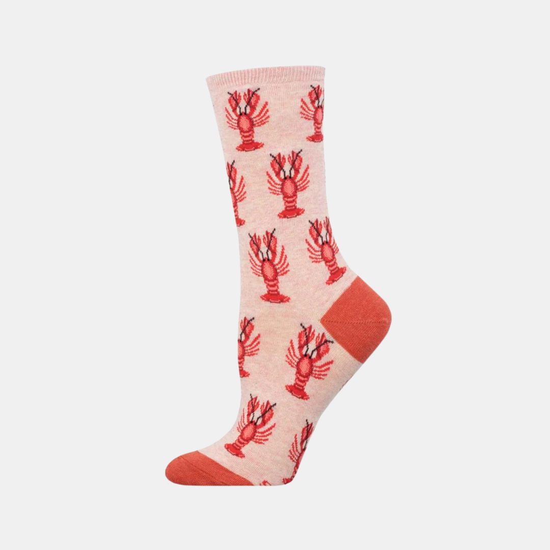 Socksmith | Women's Socks Lobstah - Pink Heather | Shut the Front Door