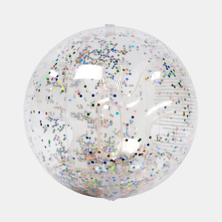 Sunnylife | 3D Inflatable Beach Ball - Cotton Candy Glitter | Shut the Front Door