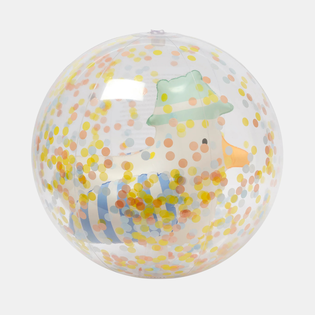 Sunnylife | 3D Inflatable Beach Ball - Sammy the Seagull Blue Stripe | Shut the Front Door