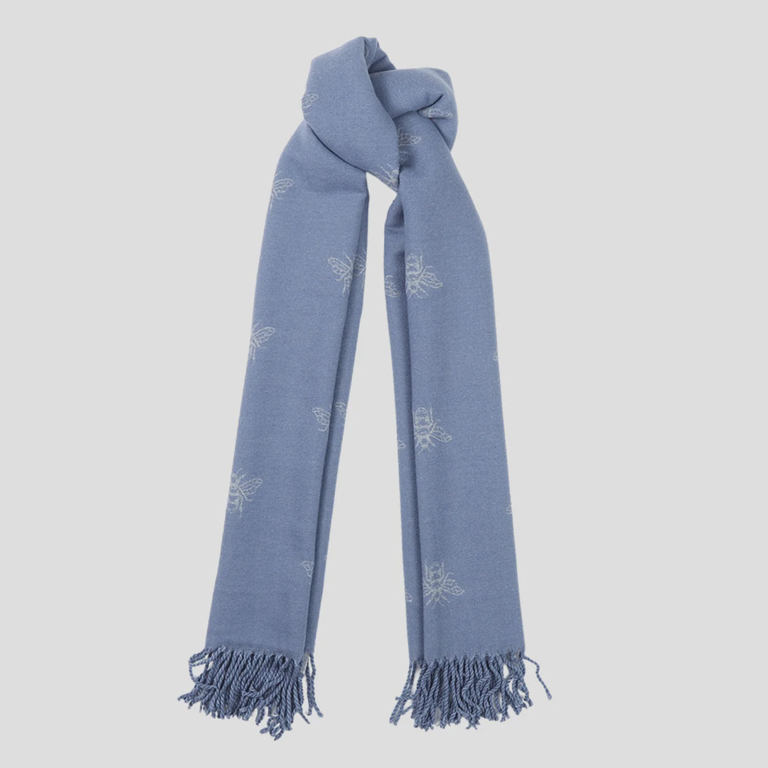 Antigone | Honey Bee Double Sided Scarf - Light Blue | Shut the Front Door
