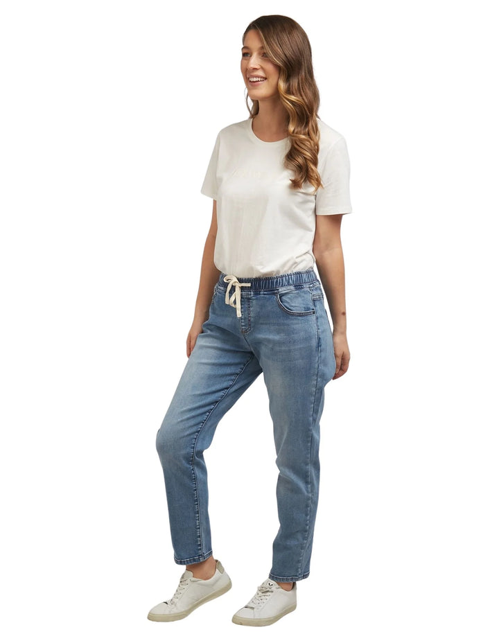 Foxwood | Juliette Taped Jogger - Light Blue | Shut the Front Door