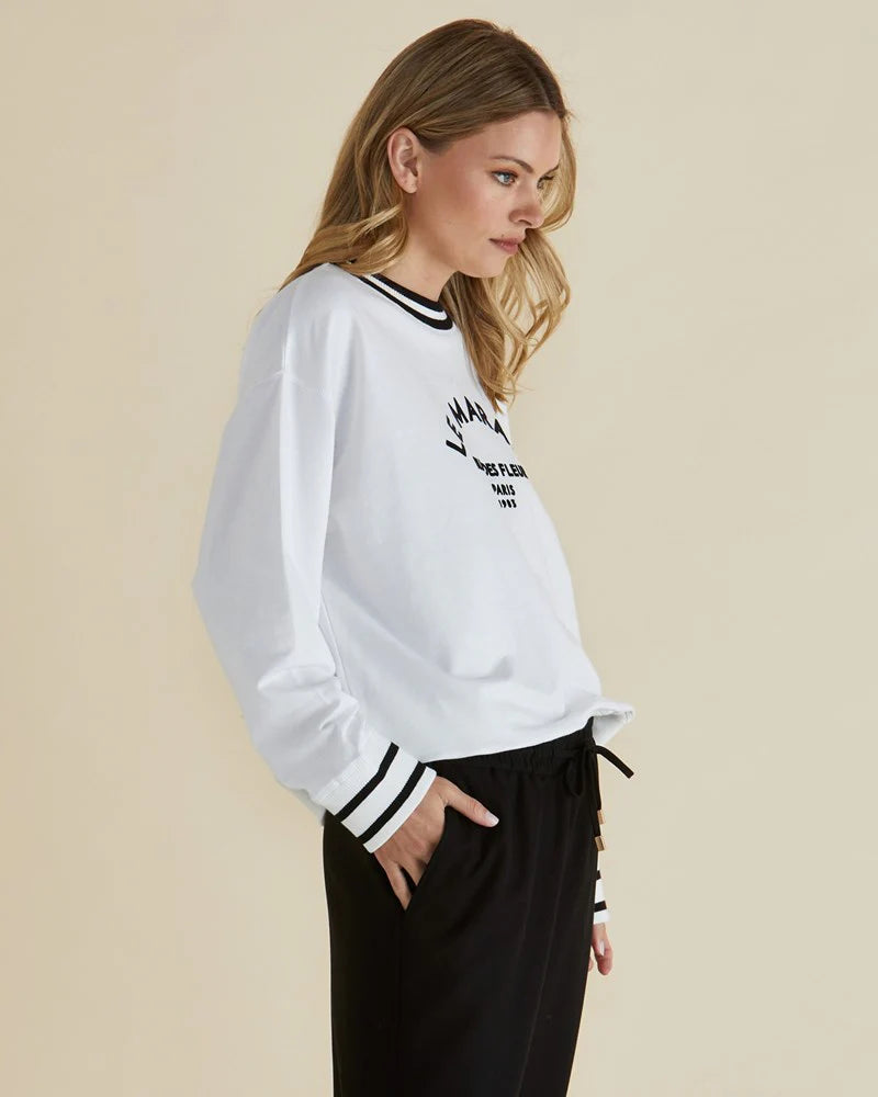 Betty Basics | Marais Sweat - White | Shut the Front Door