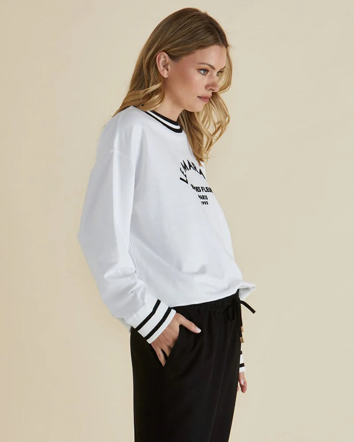 Betty Basics | Marais Sweat - White | Shut the Front Door