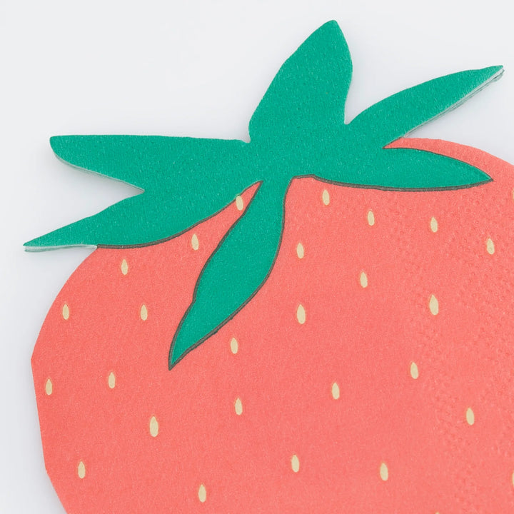 Meri Meri | Strawberry Napkins | Shut the Front Door