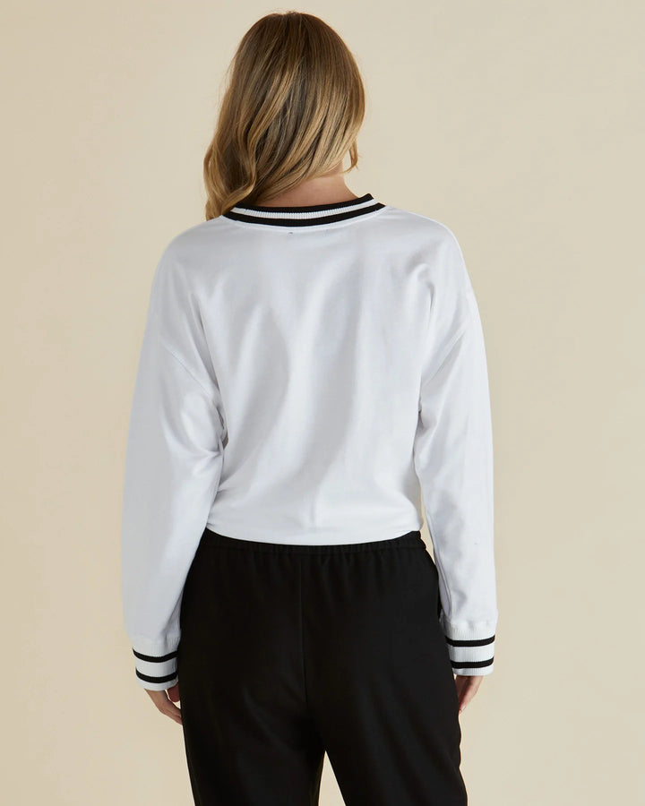 Betty Basics | Marais Sweat - White | Shut the Front Door
