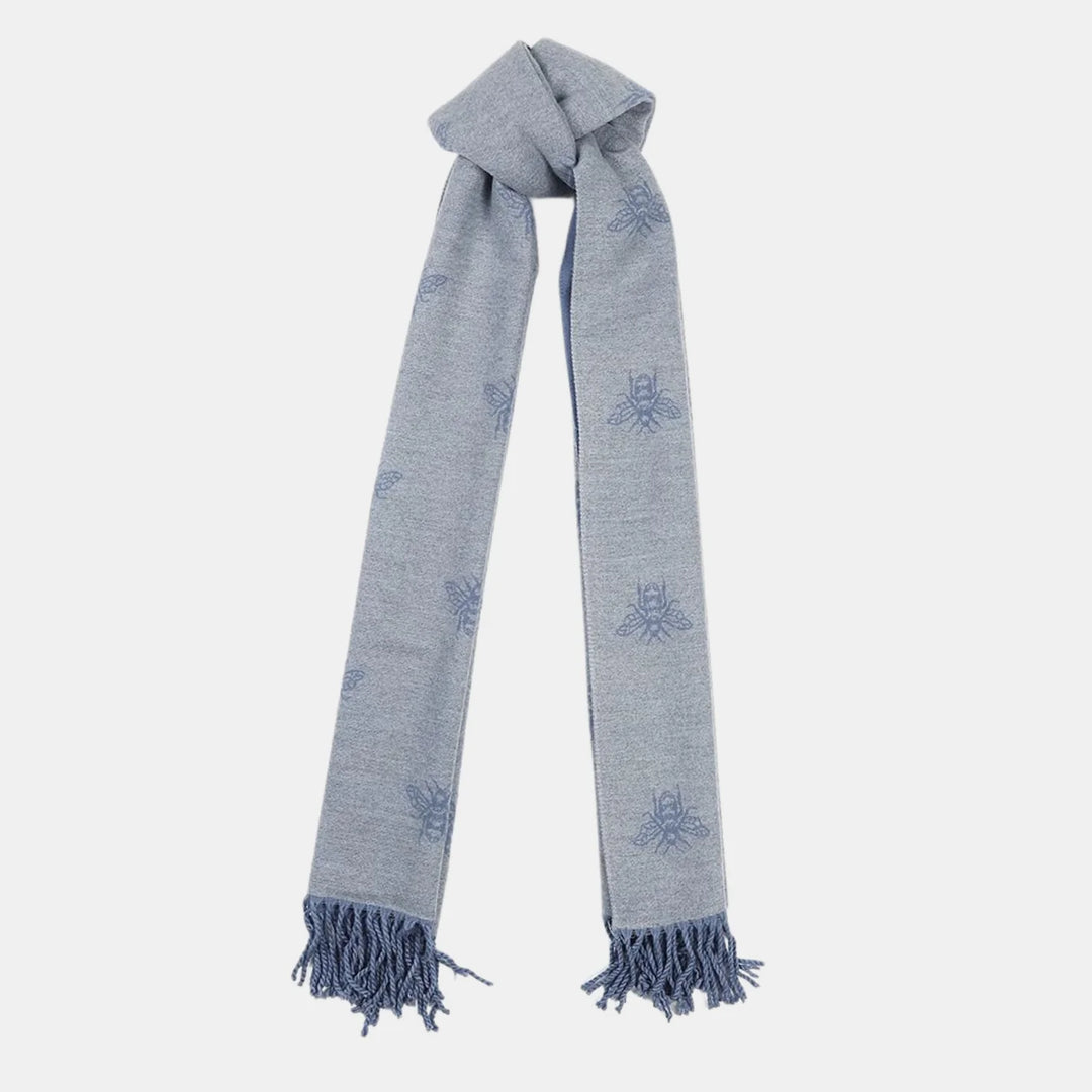 Antigone | Honey Bee Double Sided Scarf - Light Blue | Shut the Front Door