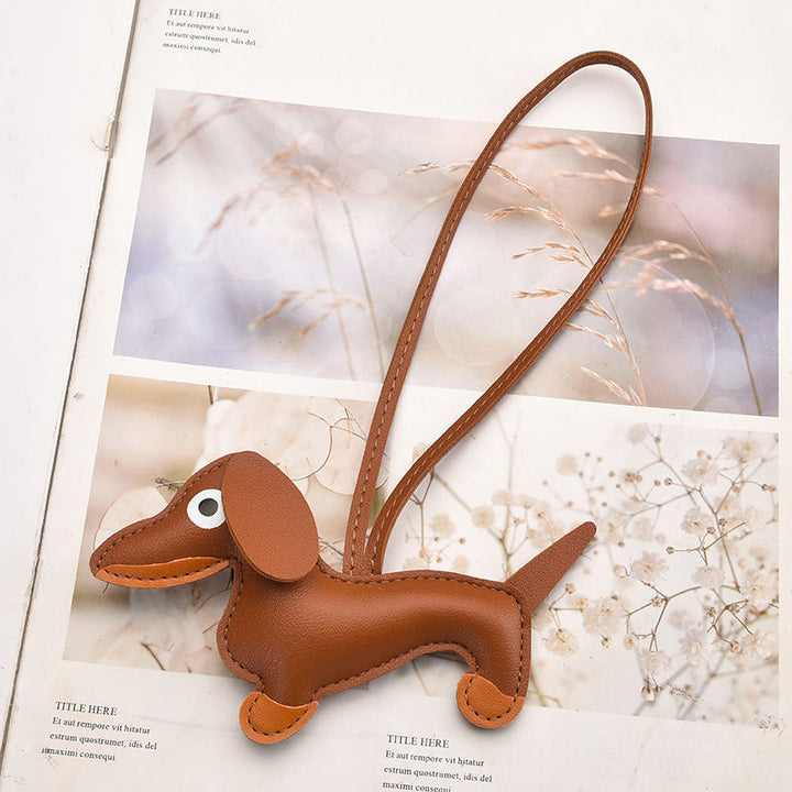 Antigone | Dachshund Bag Charm - Tan | Shut the Front Door