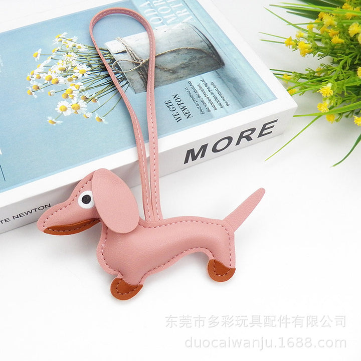 Antigone | Dachshund Bag Charm - Rose Pink | Shut the Front Door