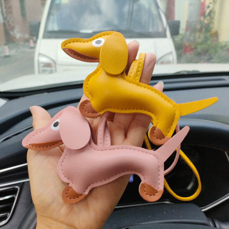 Antigone | Dachshund Bag Charm - Rose Pink | Shut the Front Door