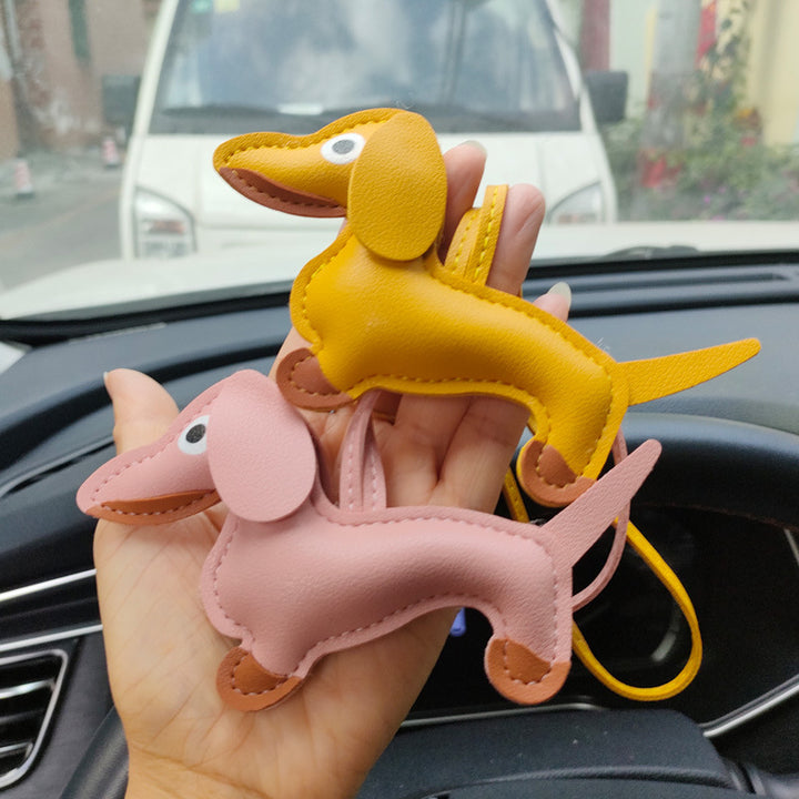 Antigone | Dachshund Bag Charm - Rose Pink | Shut the Front Door