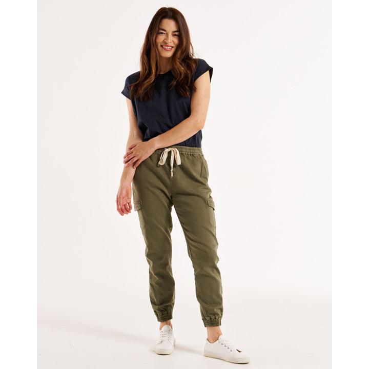 Betty Basics | Connecticut Cargo Jean - Khaki | Shut the Front Door