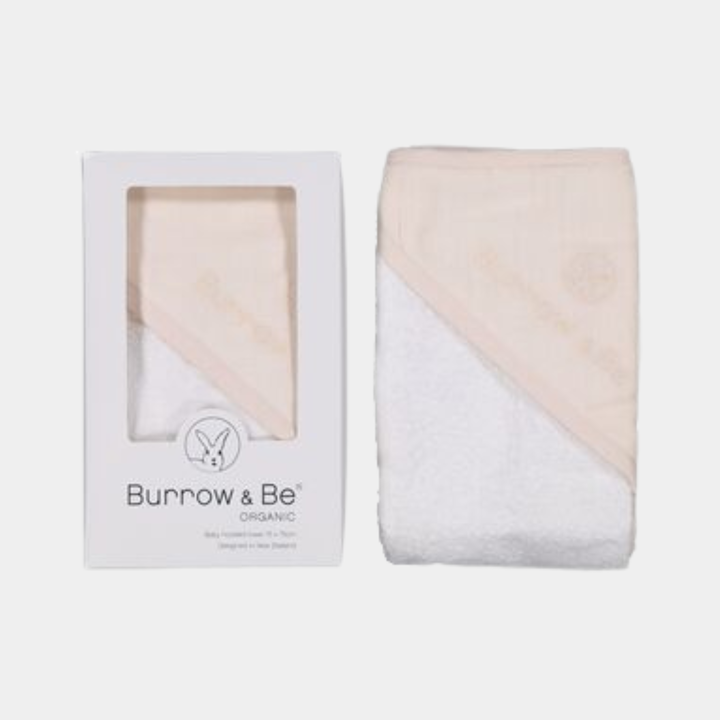 Burrow & Be | Baby Hooded Towel - Almond | Shut the Front Door