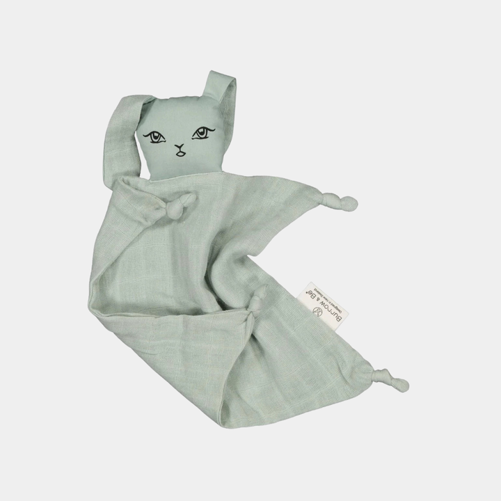 Burrow & Be | Muslin Bunny Comforter - Sage | Shut the Front Door