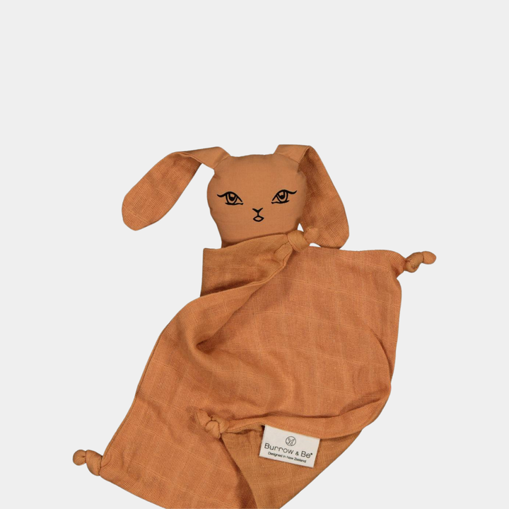 Burrow & Be | Muslin Bunny Comforter - Rust | Shut the Front Door