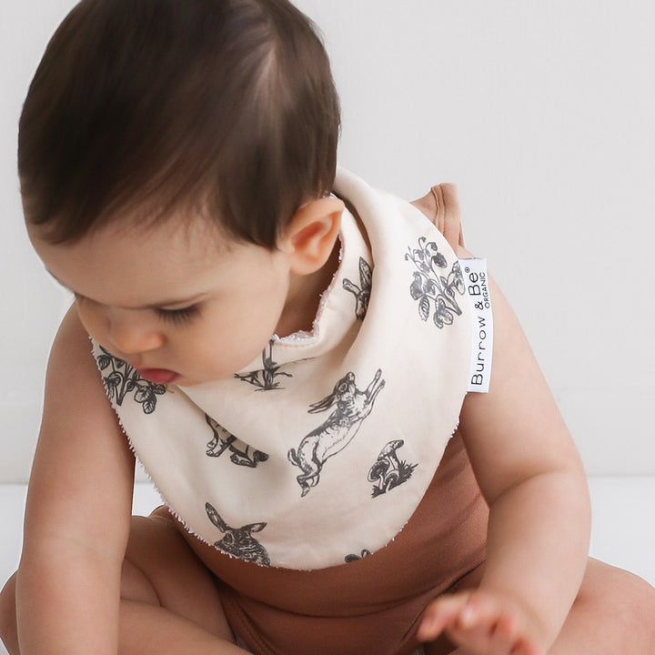 Burrow & Be | Almond Burrowers Dribble Bib | Shut the Front Door