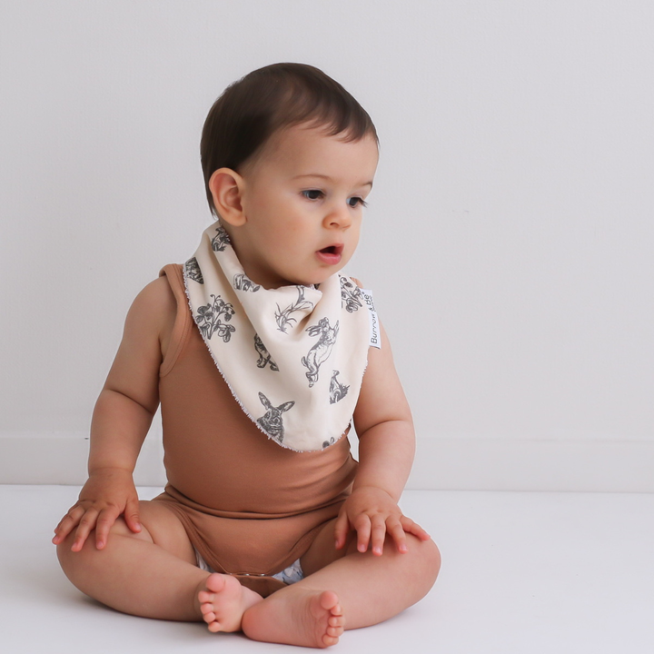 Burrow & Be | Almond Burrowers Dribble Bib | Shut the Front Door