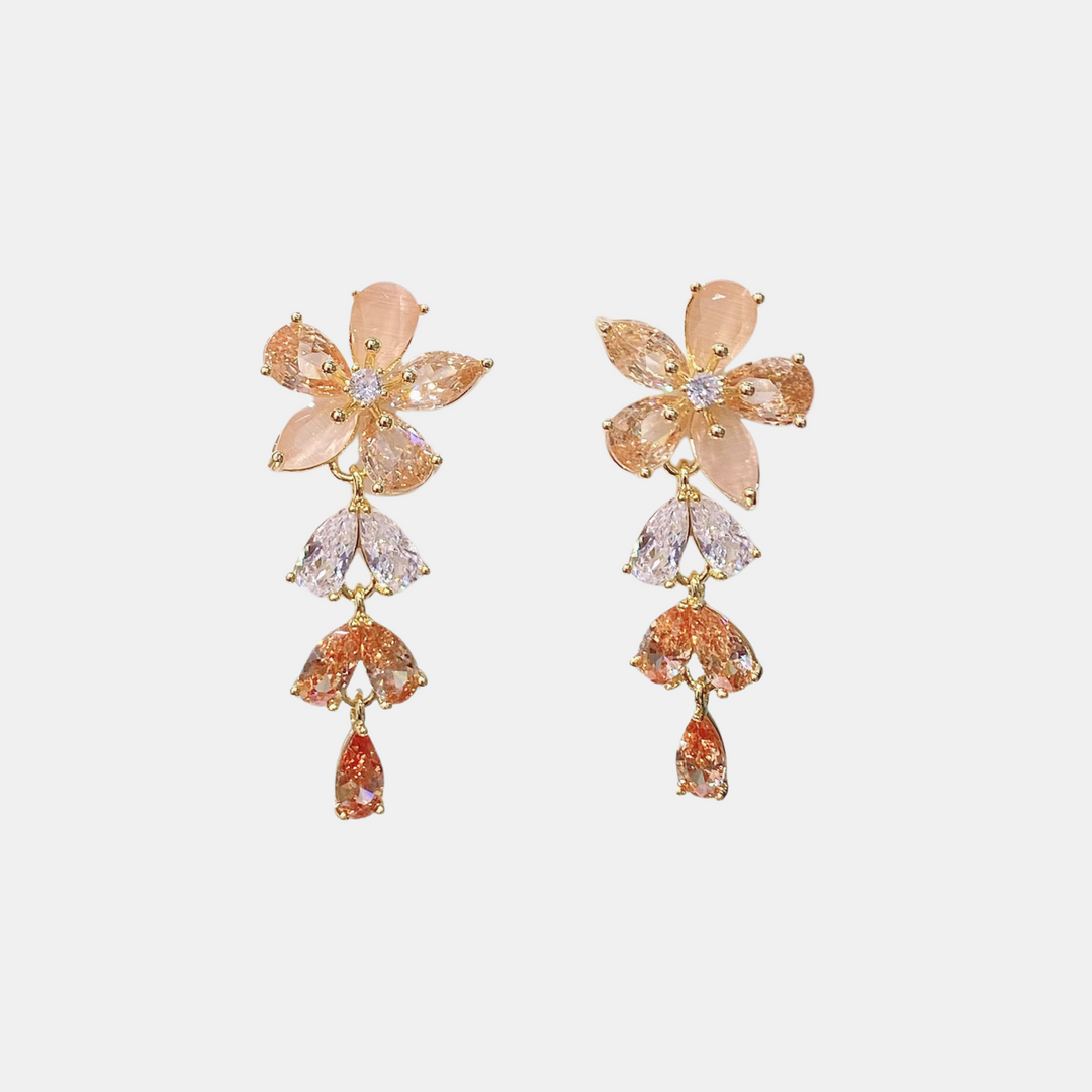 Antigone | Agatha Earrings - Gold/Peach | Shut the Front Door