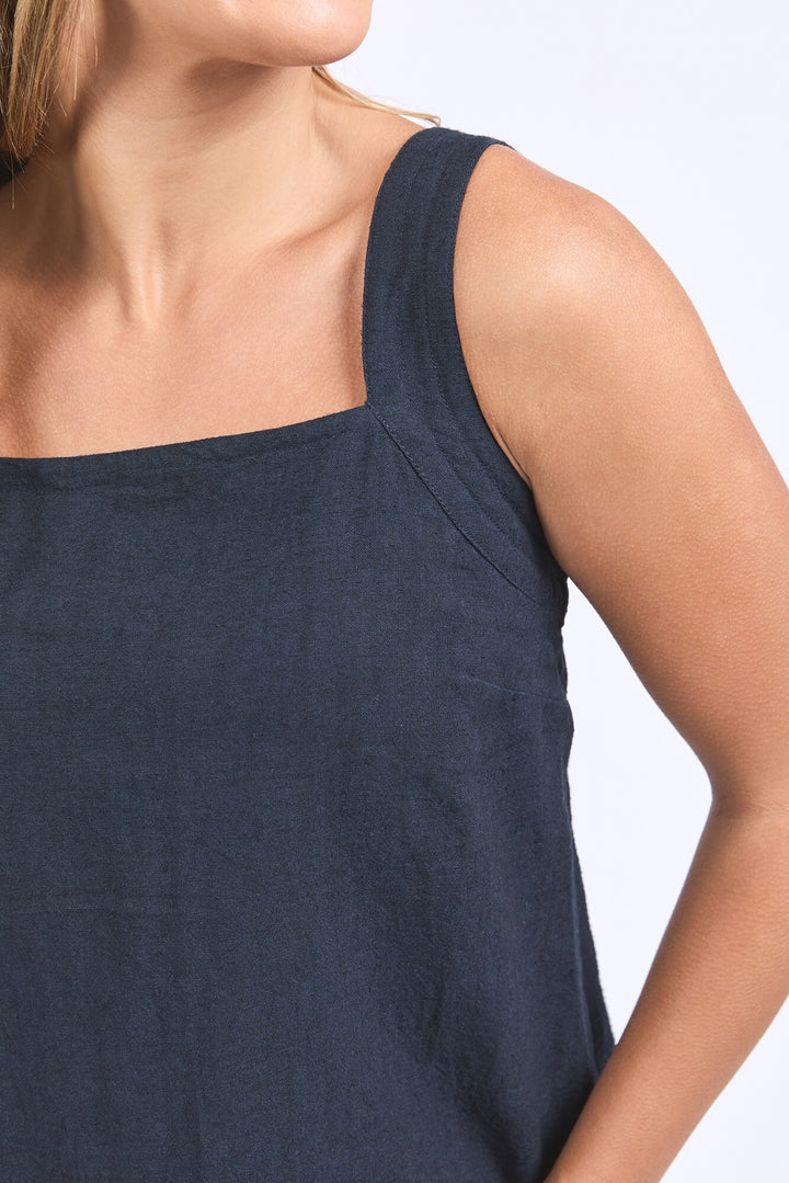 Foxwood | Lourdes Top - Navy | Shut the Front Door