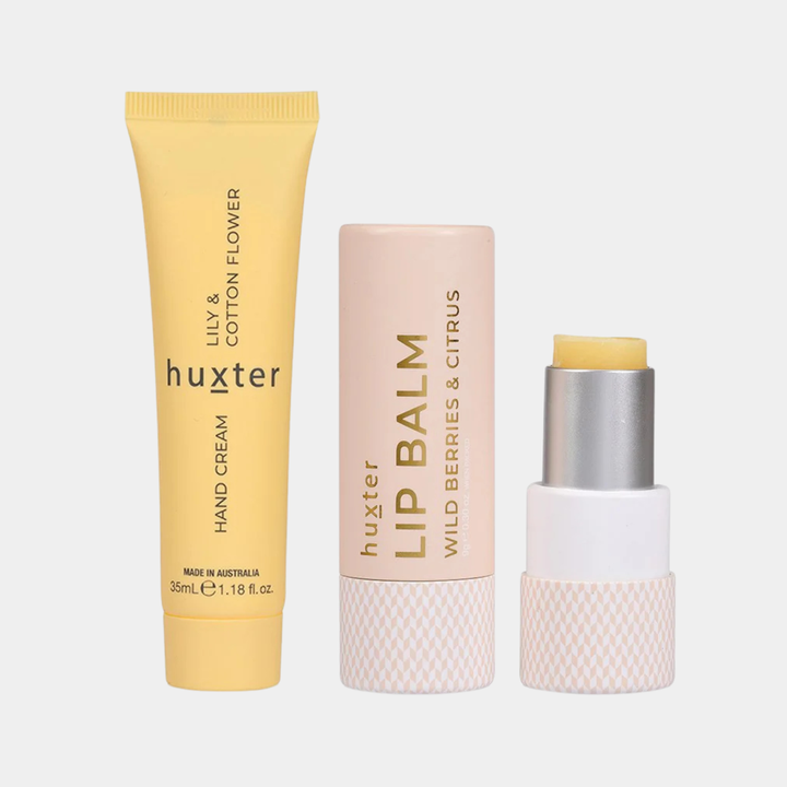 Huxter | Lip & Hand Cream Duo - Lily & Cotton Flower | Shut the Front Door
