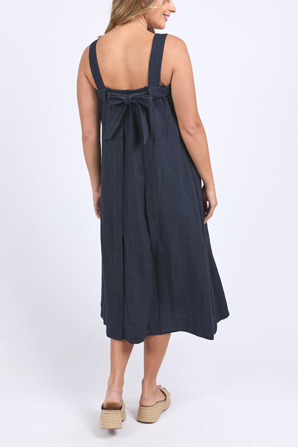 Foxwood | Lourdes Dress - Navy | Shut the Front Door