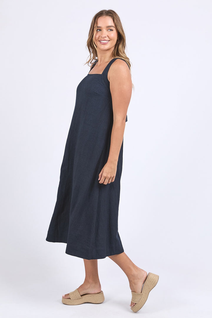 Foxwood | Lourdes Dress - Navy | Shut the Front Door
