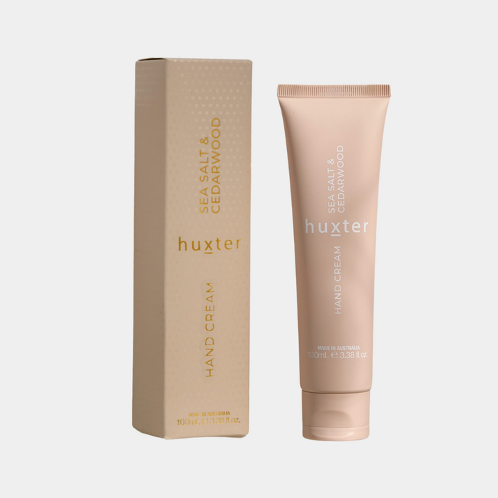 Huxter | Hand Cream Boxed - Sea Salt & Cedarwood 100ml | Shut the Front Door