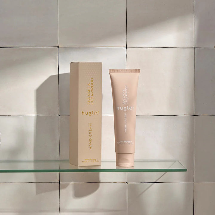 Huxter | Hand Cream Boxed - Sea Salt & Cedarwood 100ml | Shut the Front Door