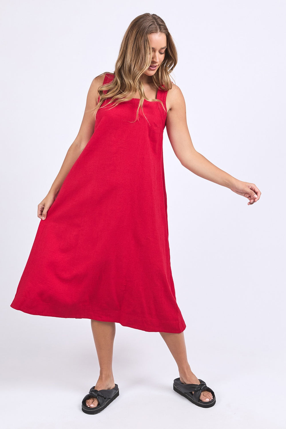 Foxwood | Lourdes Dress - Crimson | Shut the Front Door