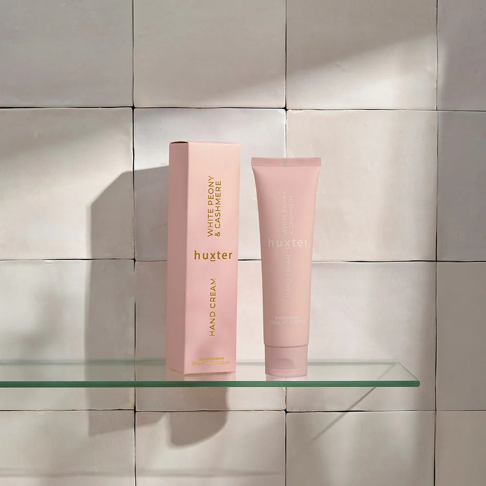 Huxter | Hand Cream Boxed - White Peony & Cashmere 100ml | Shut the Front Door