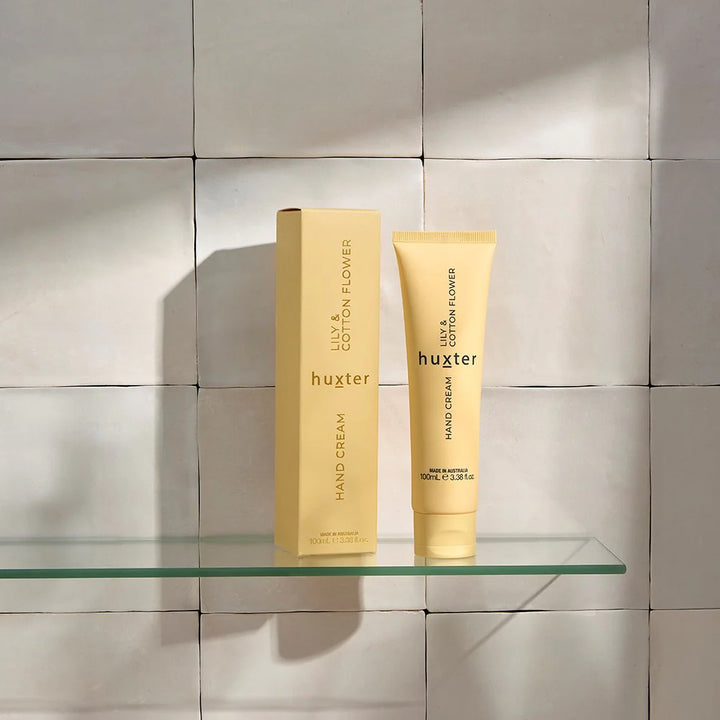 Huxter | Hand Cream Boxed - Lily & Cotton Flower 100ml | Shut the Front Door