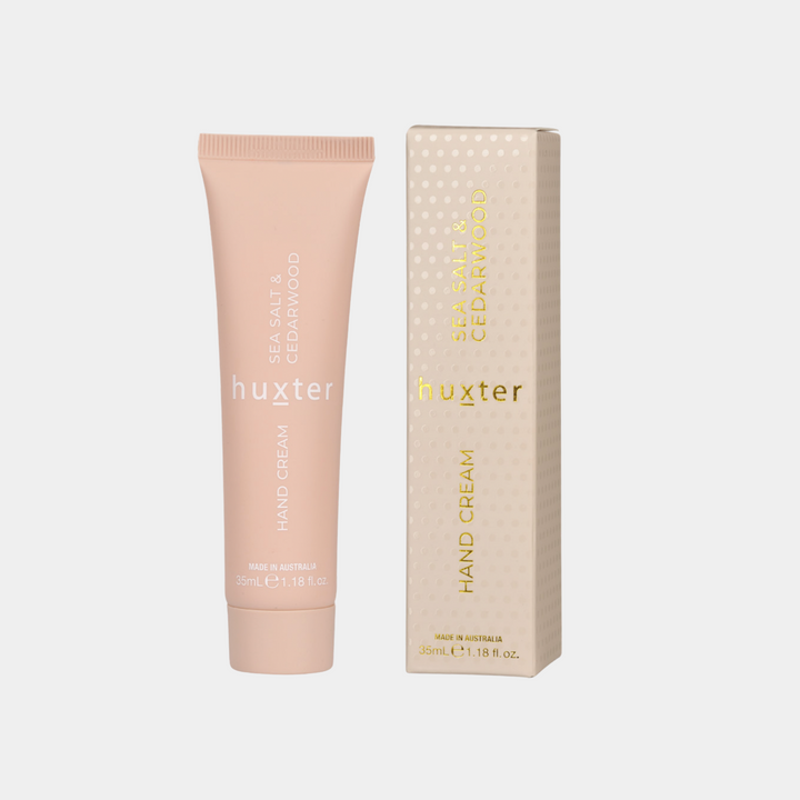 Huxter | Hand Cream Boxed - Sea Salt & Cedarwood 35ml | Shut the Front Door