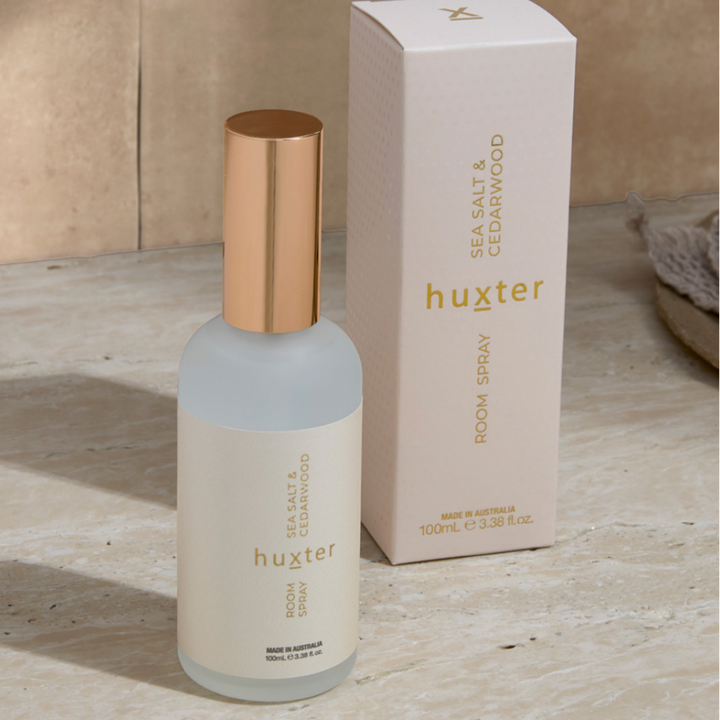 Huxter | Room Spray Boxed - Sea Salt & Cedarwood 100ml | Shut the Front Door
