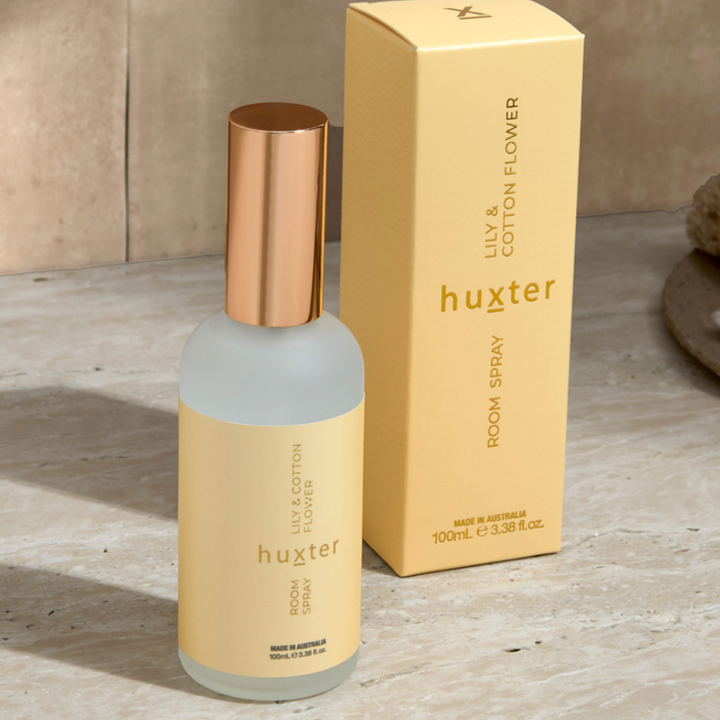 Huxter | Room Spray Boxed - Lily & Cotton Flower | Shut the Front Door