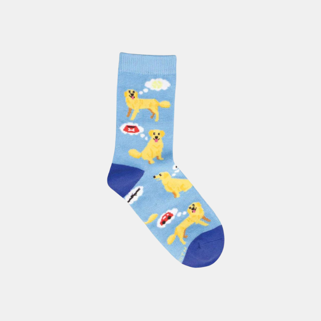 Socksmith | Socks Kids Doggy Thoughts - Blue 4-7 years | Shut the Front Door