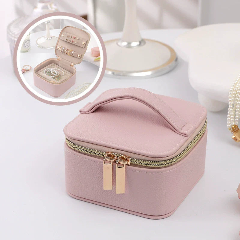 Antigone | Evie Sq Jewellery Box - Pink | Shut the Front Door