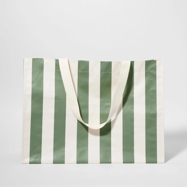 Sunnylife | Carry All Beach Bag - The Vacay Olive Stripe | Shut the Front Door