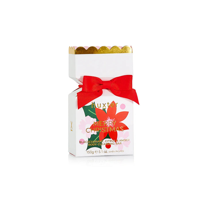 Body Cleansing Bar Bon Bon White - Xmas Flowers Collection