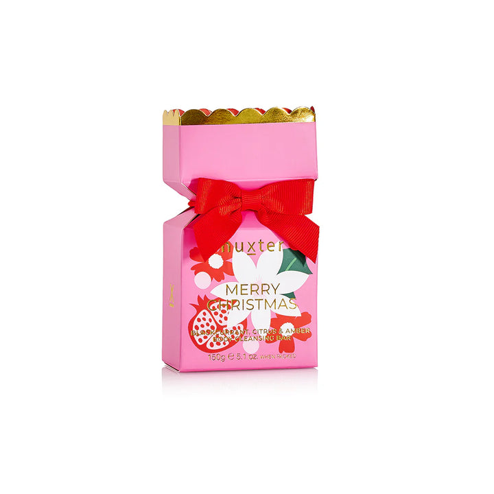 Body Cleansing Bar Bon Bon Pink - Xmas Flowers Collection