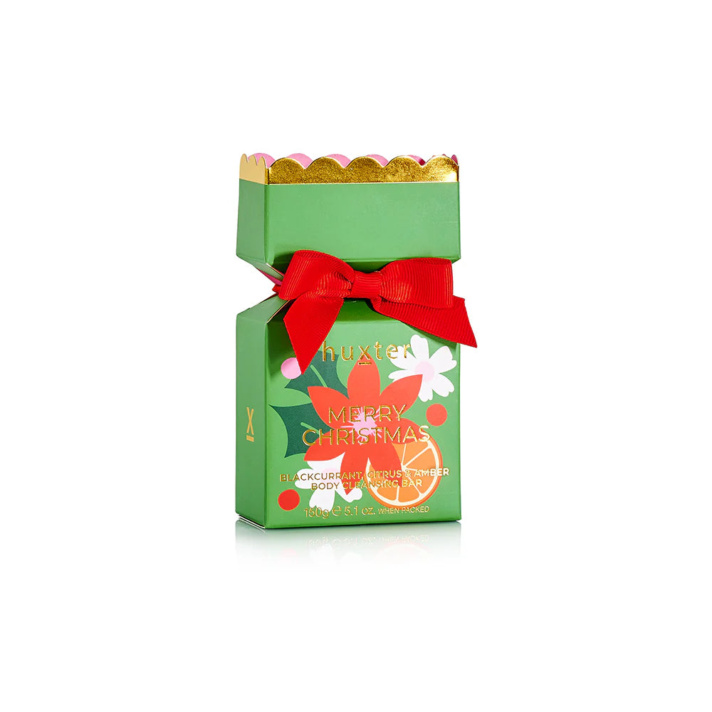 Body Cleansing Bar Bon Bon Green - Xmas Flowers Collection