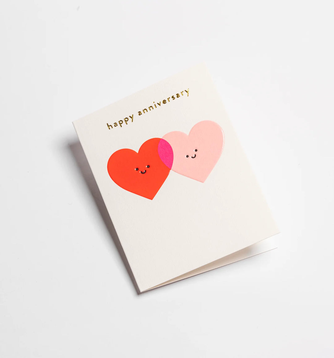 Lagom | Card Happy Anniversary Two Hearts Mini | Shut the Front Door
