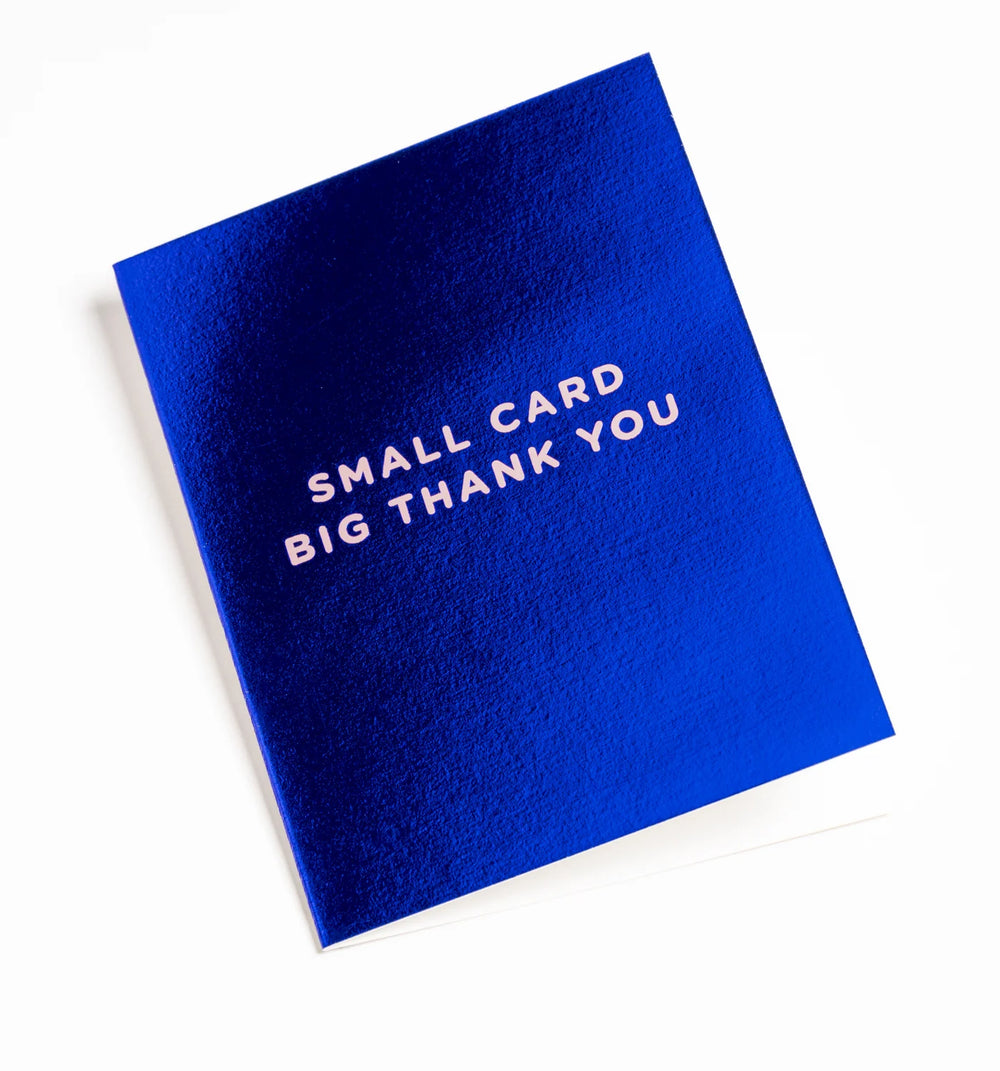 Lagom | Card Small Card Big Thank You - Blue Mini | Shut the Front Door