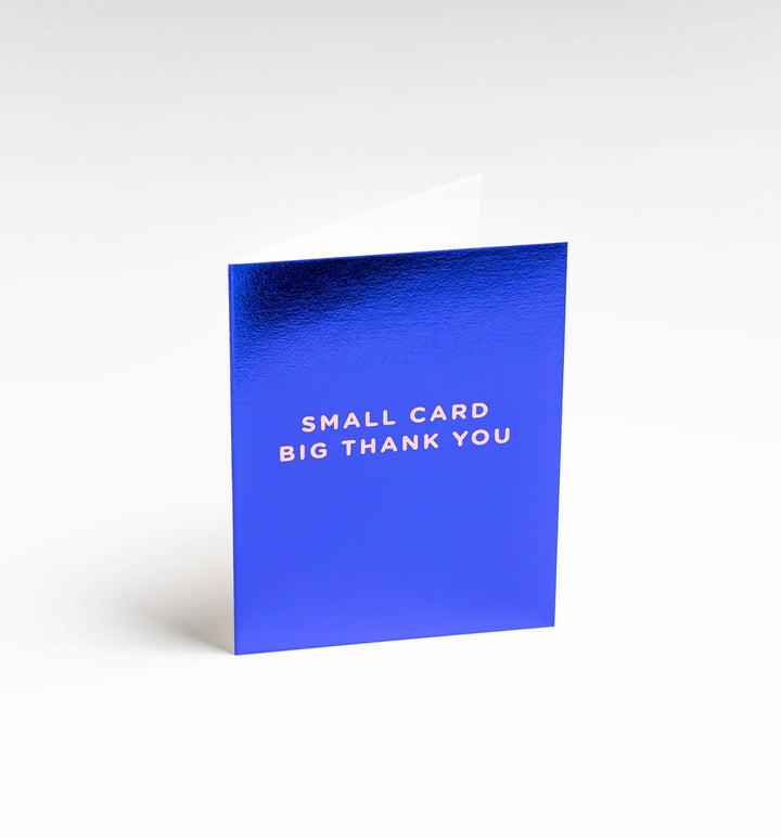 Lagom | Card Small Card Big Thank You - Blue Mini | Shut the Front Door