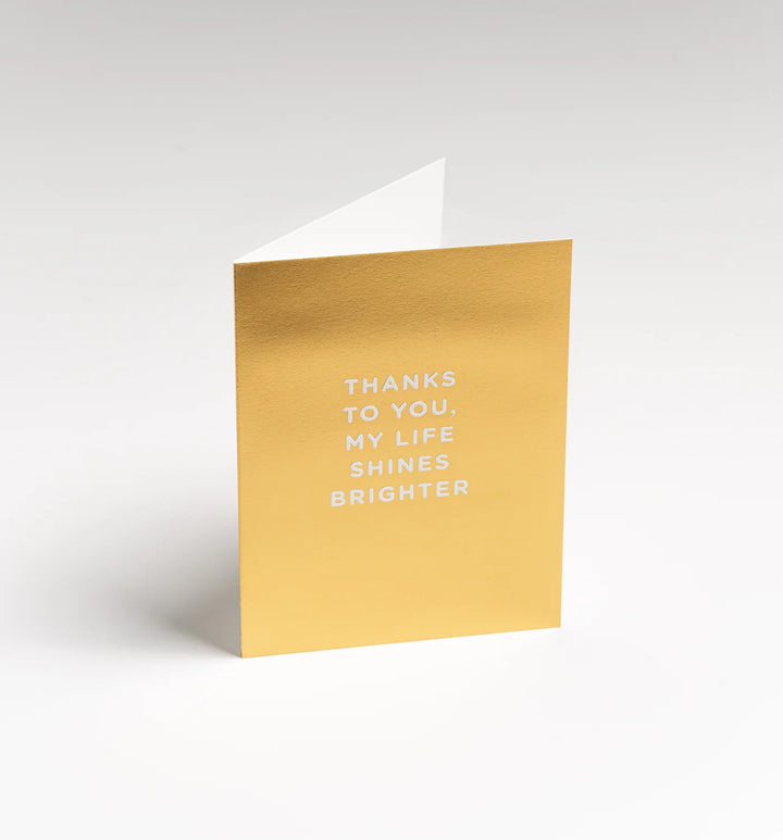 Lagom | Card Thanks to You, My Life Shines Brighter Mini | Shut the Front Door
