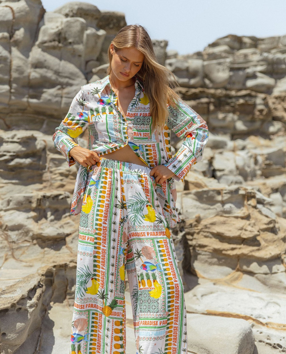 Betty Basics | Mills Shirt - Paradise Print Multi | Shut the Front Door