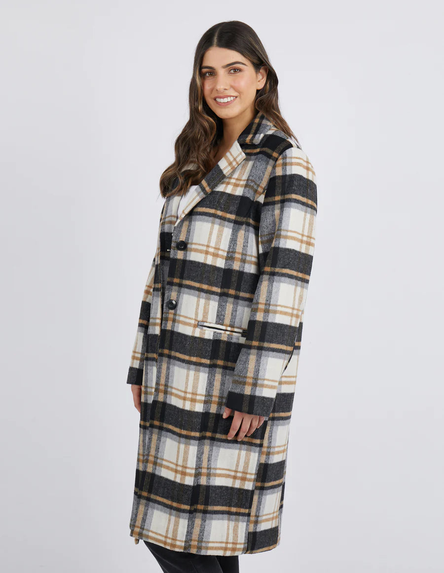 Foxwood | Catriona Coat - Check | Shut the Front Door