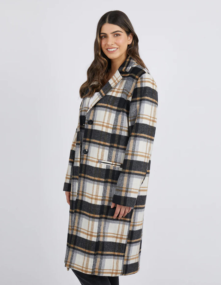 Foxwood | Catriona Coat - Check | Shut the Front Door