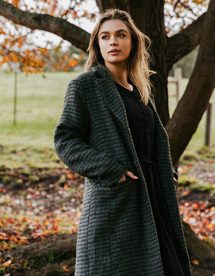 Foxwood | Clementine Coat - Green | Shut the Front Door