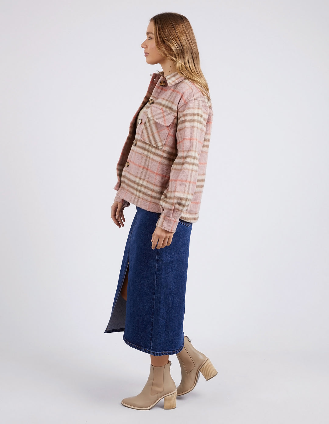 Foxwood | Frankie Check Jacket - Pink | Shut the Front Door