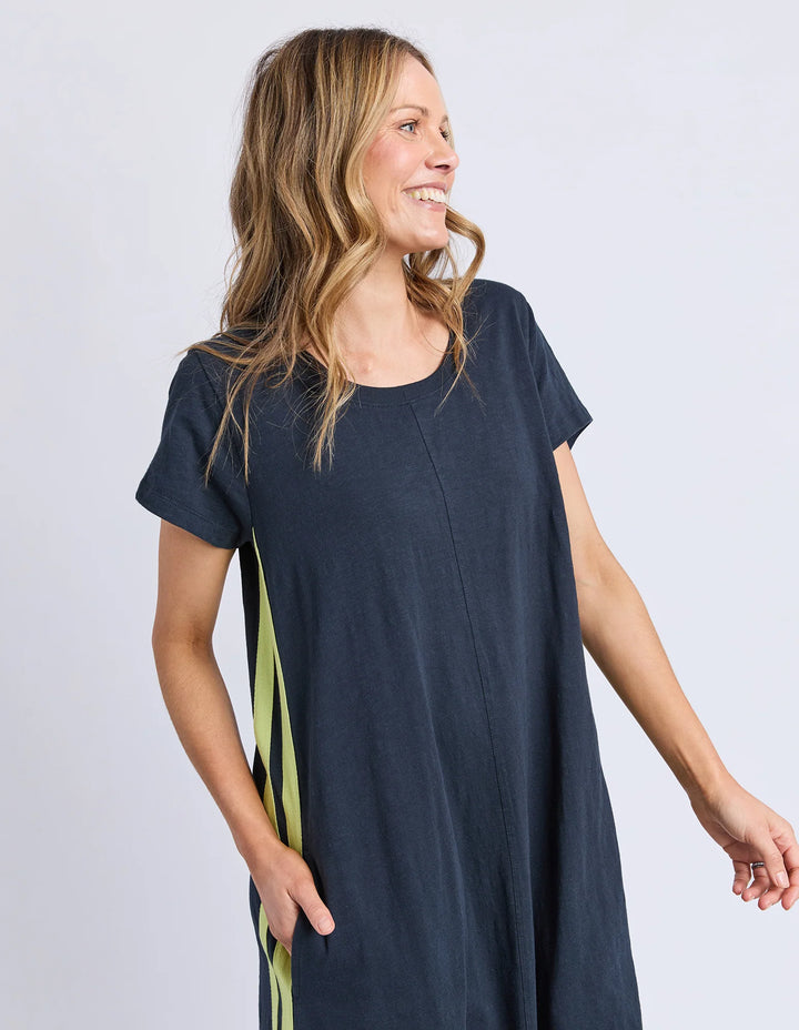 Recovery Dress - Navy Yellow