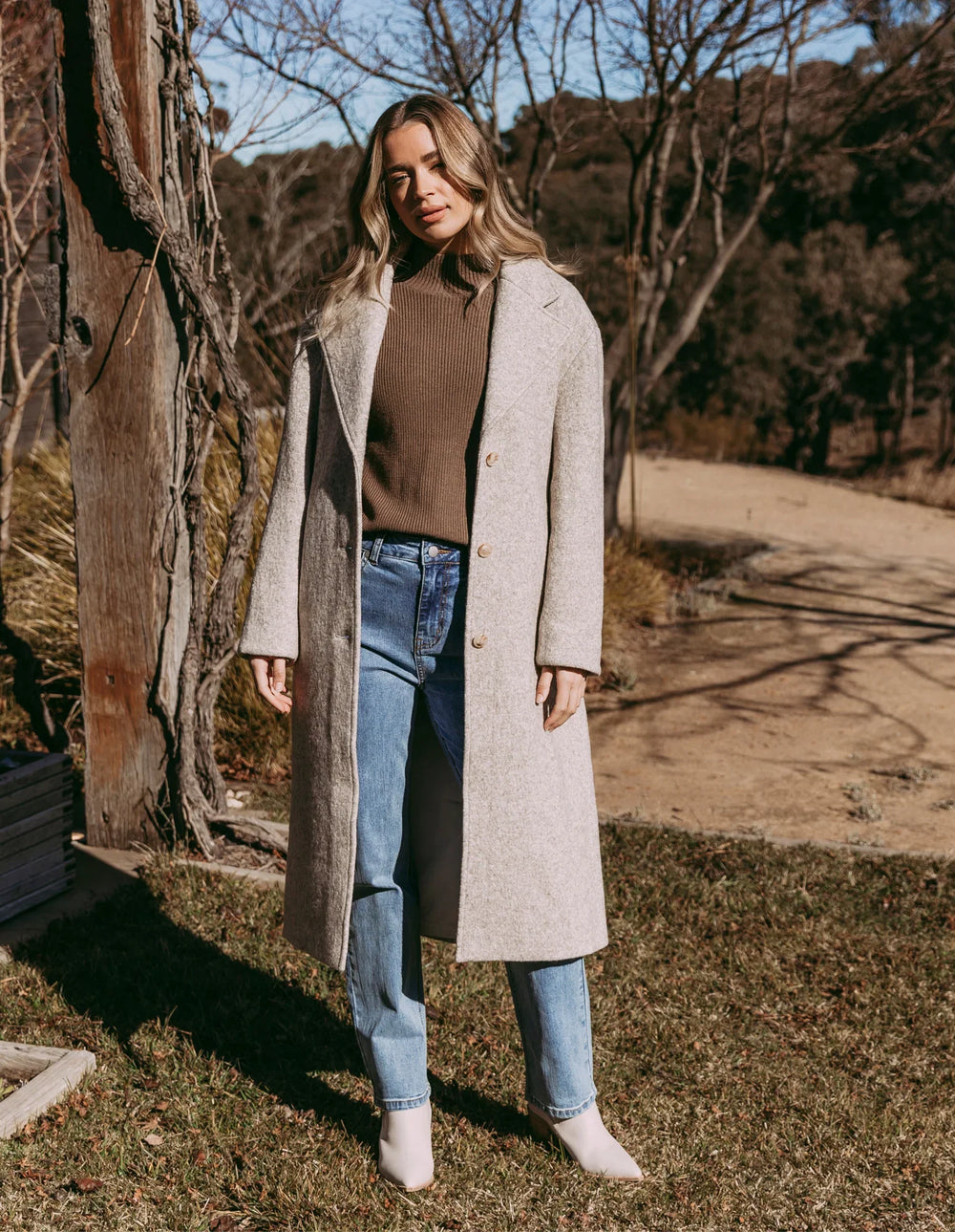 Foxwood | Whistler Coat - Oat | Shut the Front Door